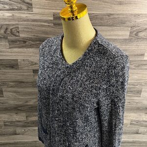 LOFT Open Style Long Sleeve Blue Cardigan Knit Sweater Women's Size Medium